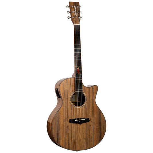 Tanglewood Winterleaf Exotic Superfolk Solid Top Venetian C/E Guitar all Black Walnut [TWX6-CE-BW]