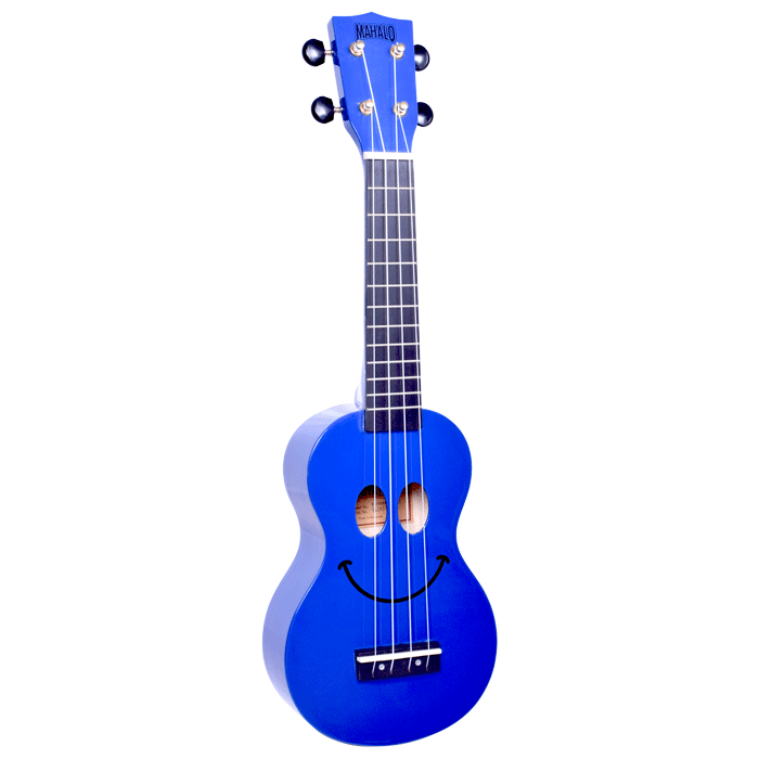 MAHALO SMILEY FACE UKE - BLUE