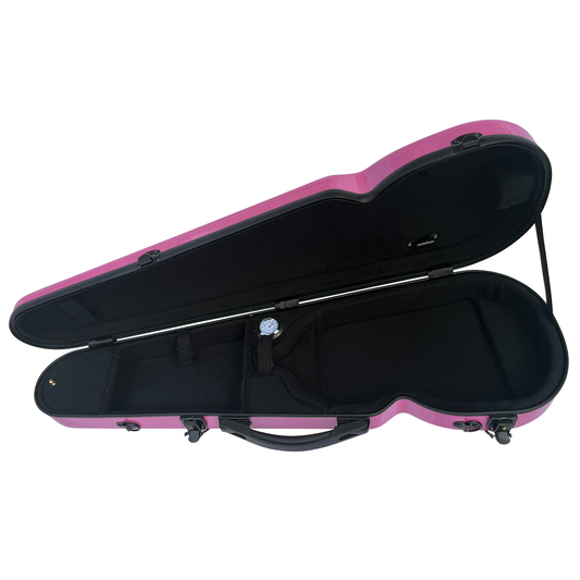 VIVO Shaped Case Textured Pink - for 1/2 Violin / 12" Viola