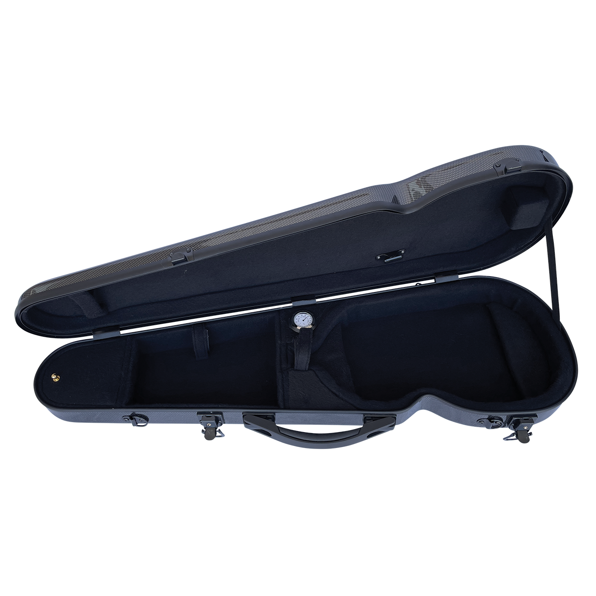 VIVO Shaped Case Black Stripe - for 3/4 Violin / 13" Viola