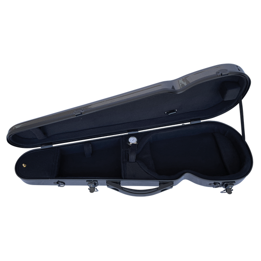 VIVO Shaped Case Black Stripe - for 3/4 Violin / 13" Viola