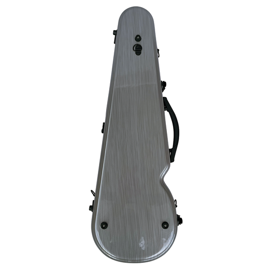 VIVO Shaped Case Brushed Silver - for 3/4 Violin / 13" Viola