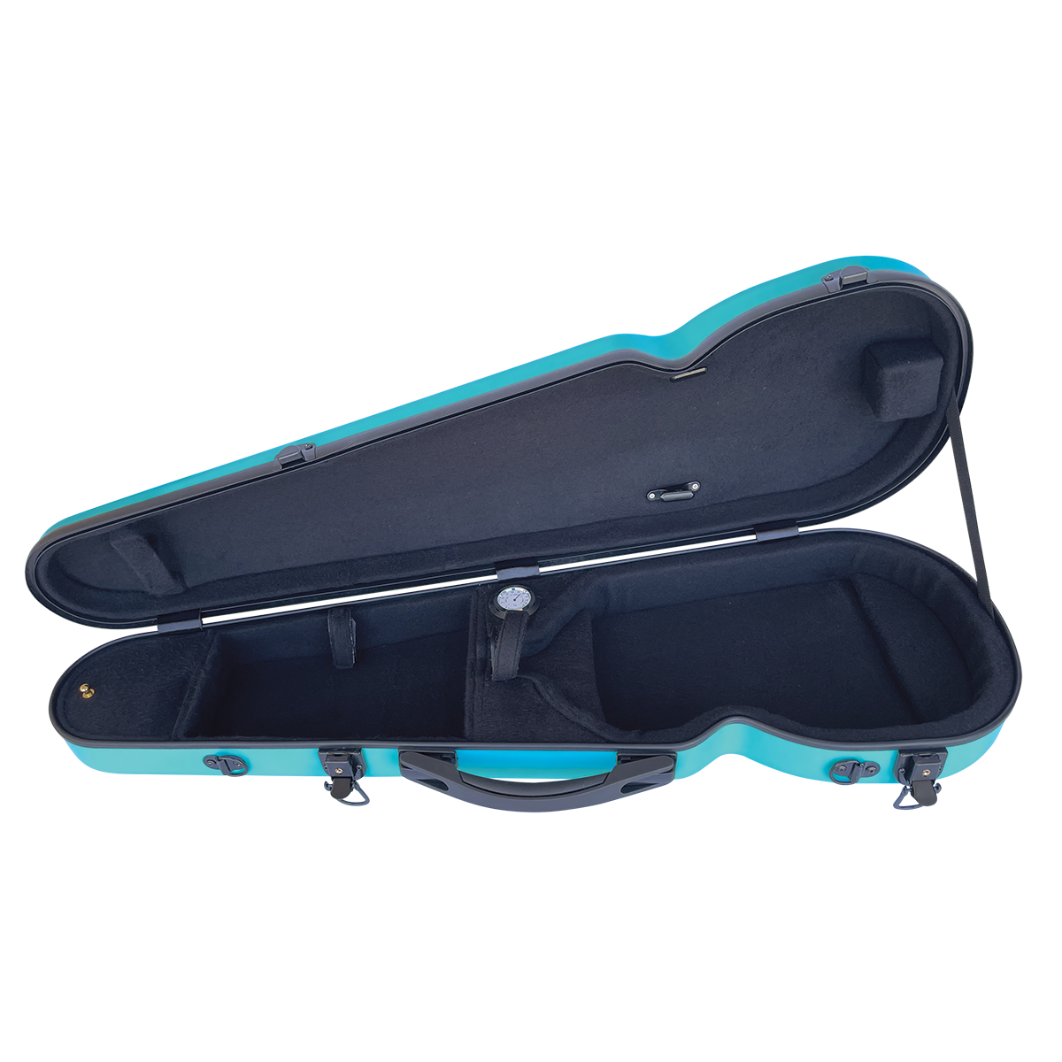VIVO Shaped Case Aqua Blue - for 4/4 Violin / 14" Viola