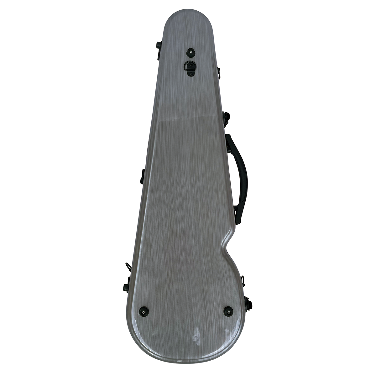 VIVO Shaped Case Brushed Silver - for 4/4 Violin / 14" Viola 