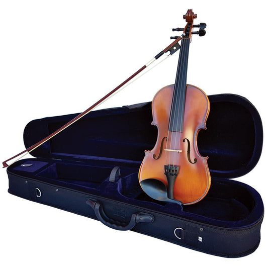 Vivo Encore 3/4 Student Violin Outfit - Setup