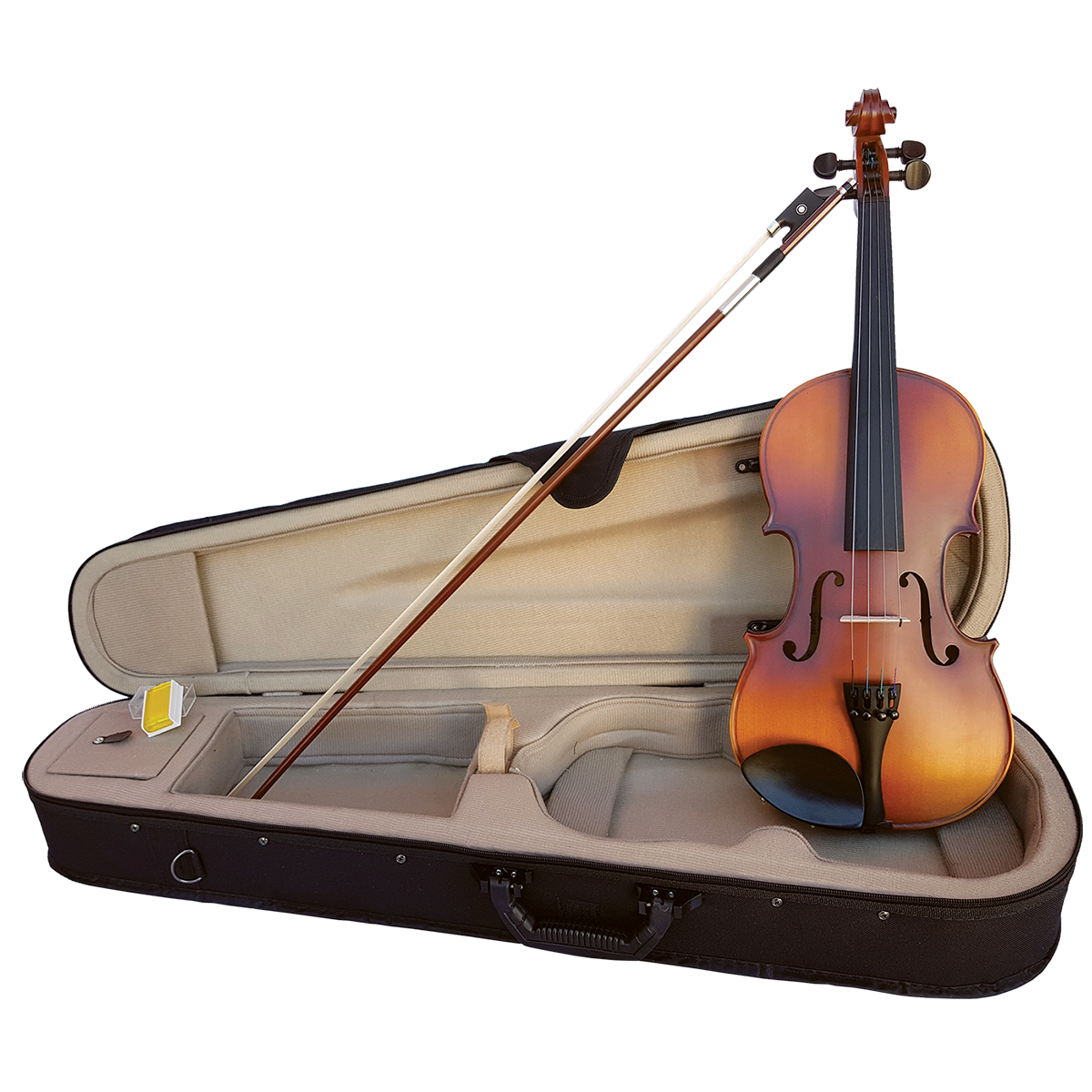 Vivo Neo 3/4 Student Violin Outfit - Setup