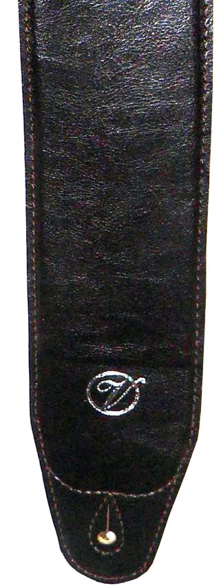 Vorson Black Leather Guitar Strap