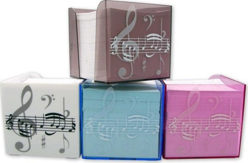 MEMO NOTE BLOCK TREBLE CLEF DESIGN BLUE