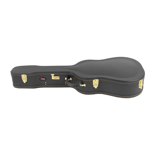 Xtreme Deluxe Western Arch Top Dreadnaught 12 String Guitar Case | Black | XC705