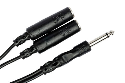 HOSA Y Cable 1/4" TS To Dual 1/4" TSF | HOS-YPP111