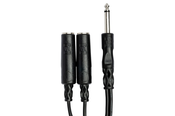 HOSA Y Cable 1/4" TS To Dual 1/4" TSF | HOS-YPP111