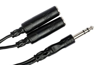 HOSA Y Cable 1/4" TRS To Dual 1/4" TRSF |  YPP118