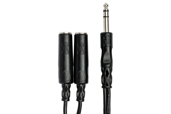 HOSA Y Cable 1/4" TRS To Dual 1/4" TRSF |  YPP118