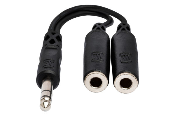 HOSA Y Cable 1/4" TRS To Dual 1/4" TRSF |  YPP118