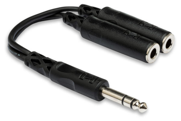 HOSA Y Cable 1/4" TRS To Dual 1/4" TRSF |  YPP118