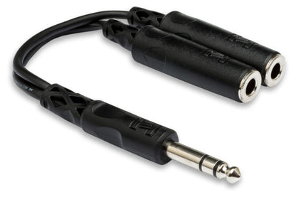HOSA Y Cable 1/4" TRS To Dual 1/4" TRSF |  YPP118