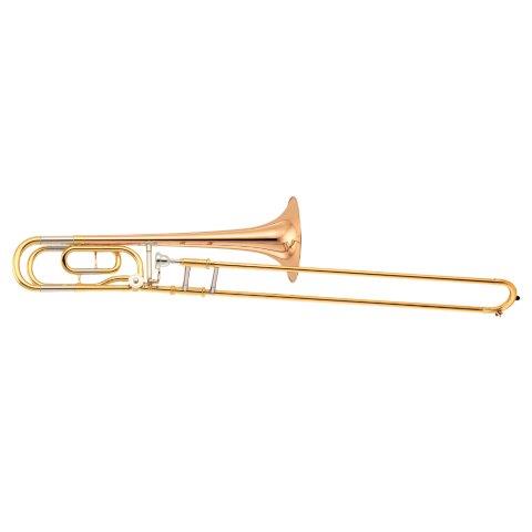 YAMAHA YSL456A B FLAT/F TROMBONE GOLD BRASS BELL PRO SLIDE