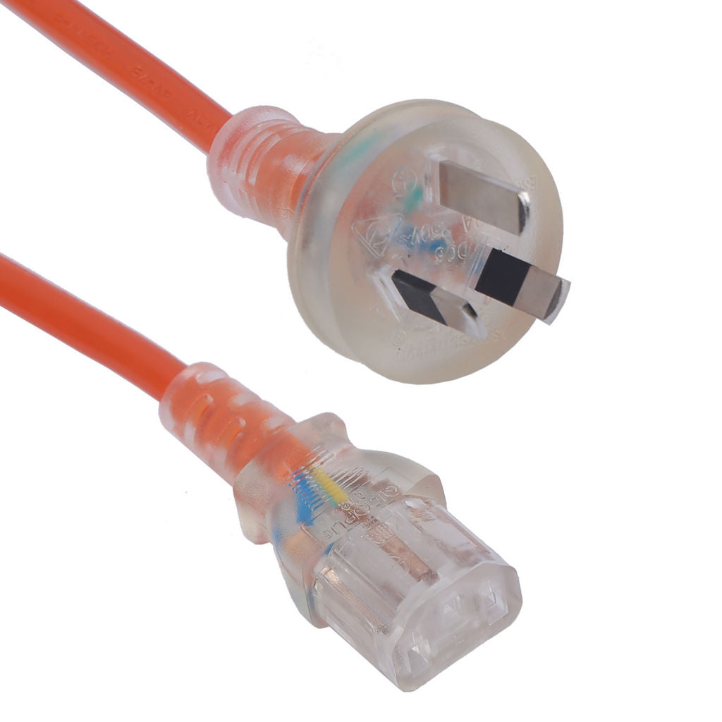 WES 10A IEC Lead 2M | Orange | ACL406OR-2