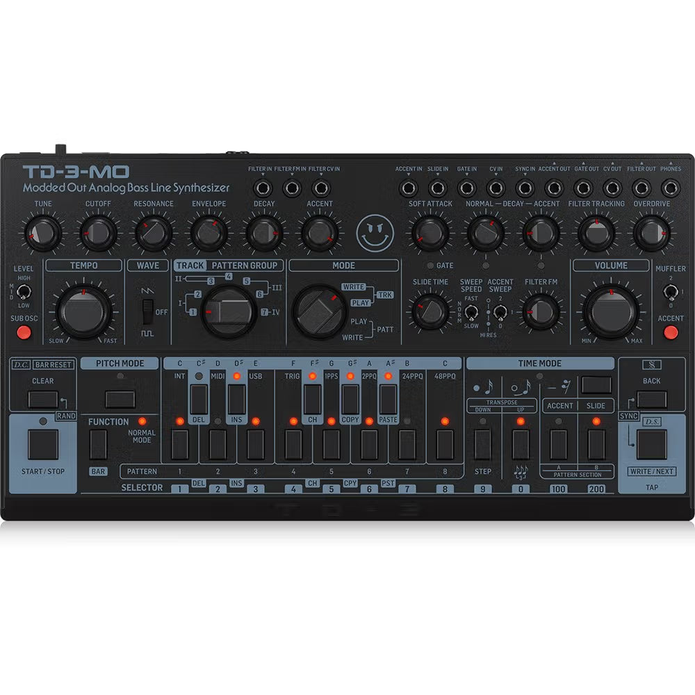 Behringer TD-3-MO-BK Modded Out Analog Bass Synthesizer | Black