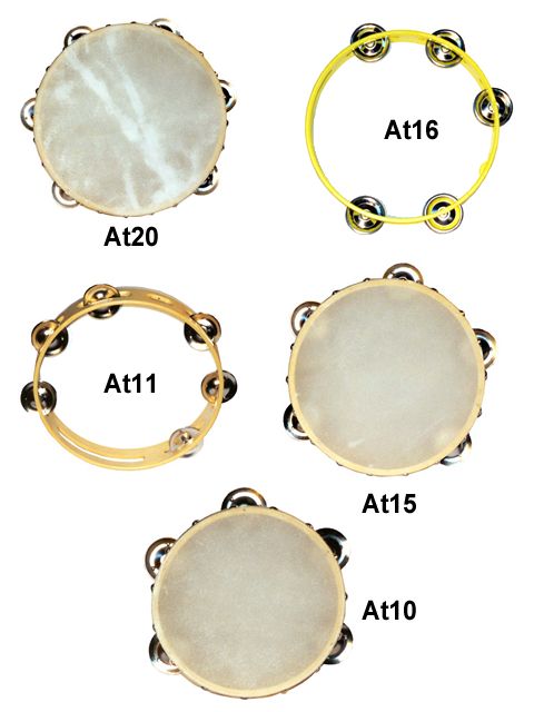 06 1/2 INCH TAMBOURINE 05 PR JINGLES CALF SKIN