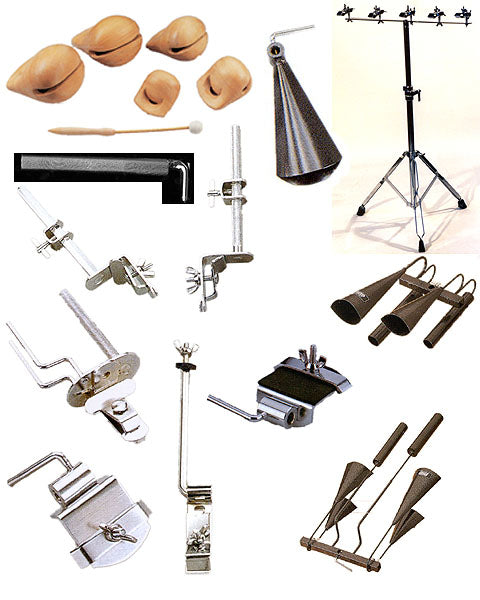 COWBELL HOLDER CHROME
