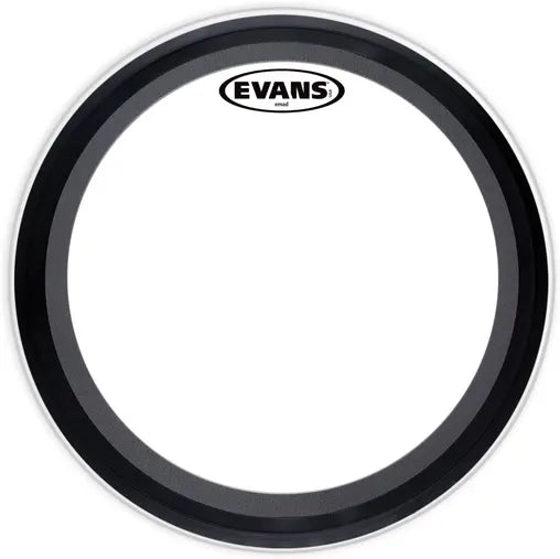 EVANS 18 INCH EMAD FINE TUNING SYSTEM BASS DRUM HEAD SINGLE PLY FOR BASS DRUM WITH STANDARD HOOPS