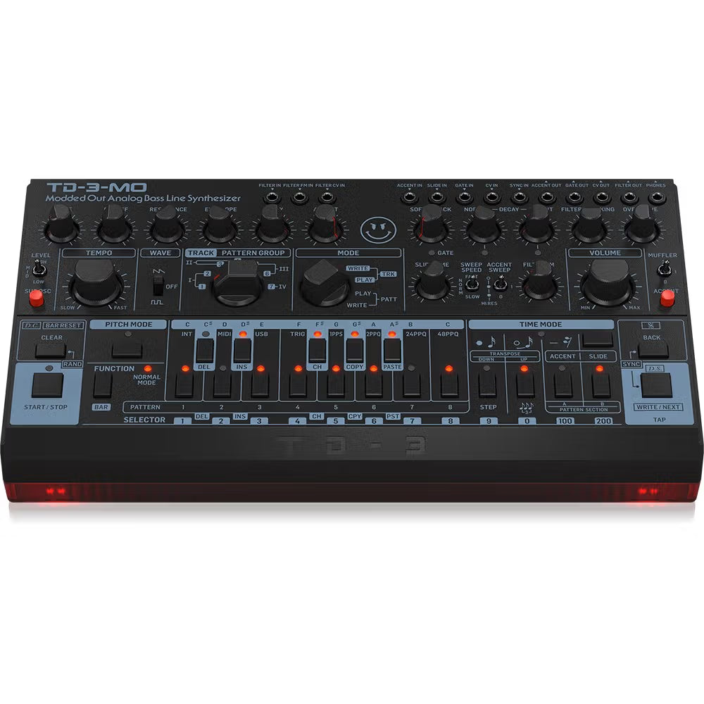 Behringer TD-3-MO-BK Modded Out Analog Bass Synthesizer | Black