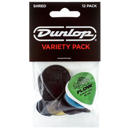 Dunlop Shred Picks Assorted 12 Pack