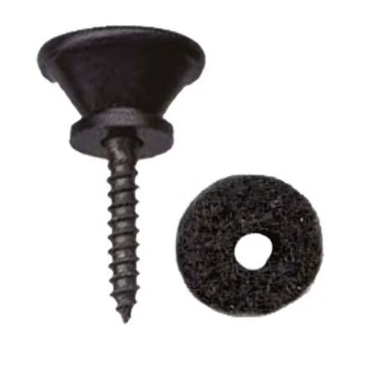 Dr Parts Guitar End Pin | Black | Flat Top Screw | GPK56B
