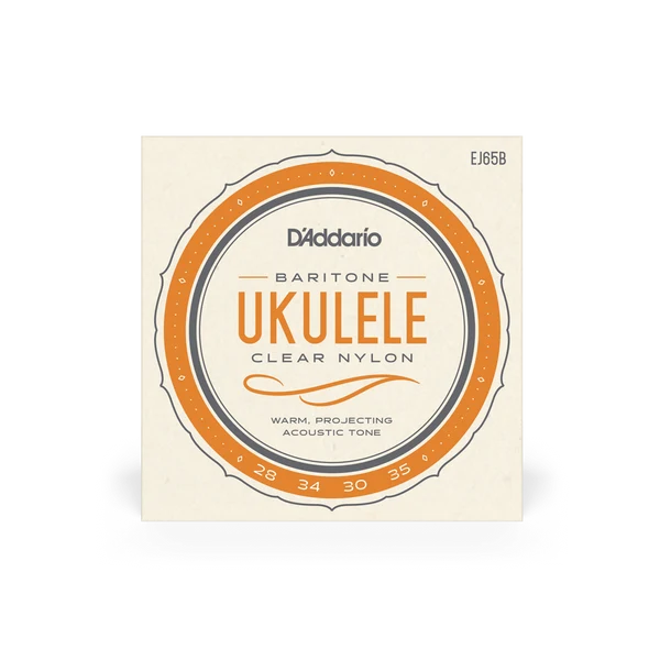 Daddario EJ65B Baritone Ukelele String Set | Nickel Silver | Nylon | Wound 3rd & 4th