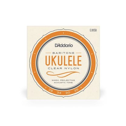 Daddario EJ65B Baritone Ukelele String Set | Nickel Silver | Nylon | Wound 3rd & 4th