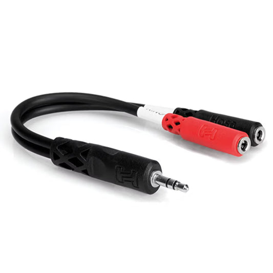 HOSA YMM261 STEREO BREAKOUT 3.5 MM TRS TO DUAL 3.5 MM TSF