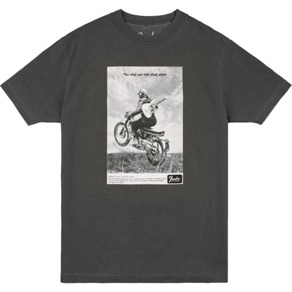 Vintage Ad Biker Tee Graphite L