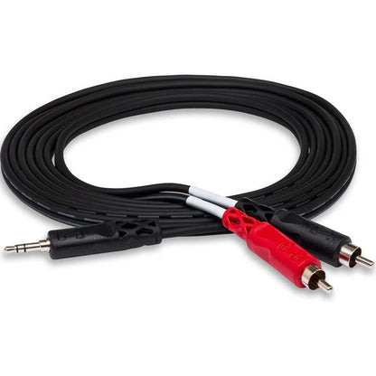 Hosa | CMR215 | Stereo Breakout Y-Cable | 3.5mm TRS To Dual RCA | 15 Ft / 4.5m