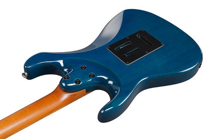 Ibanez AZ22S1F Premium Electric Guitar With Bag | Transparent Turquoise Burst