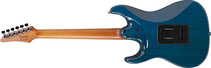 Ibanez AZ22S1F Premium Electric Guitar With Bag | Transparent Turquoise Burst