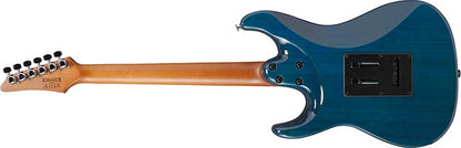 Ibanez AZ22S1F Premium Electric Guitar With Bag | Transparent Turquoise Burst