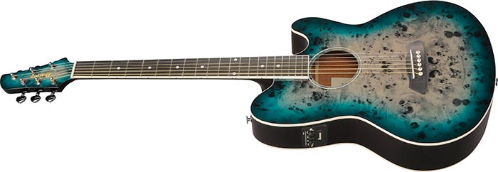 Ibanez TCY10PA Acoustic Guitar | Cosmic Blue Starburst | High Gloss