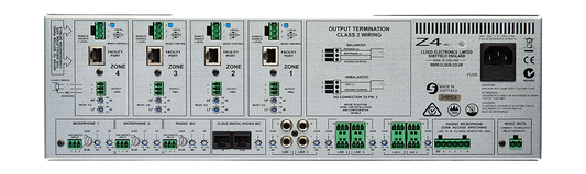 4 Zone mono mixer 6 in + 2 mic Paging mic in 4 remote ins. Source and volume control